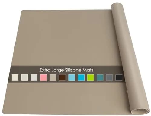 QPIX DIGITAL Extra Large Silicone Mat 70cm x 50cm (27.6'' x 19.7'') | Heat-Resistant, BPA-Free Kitchen Counter Protector thumbnail 1