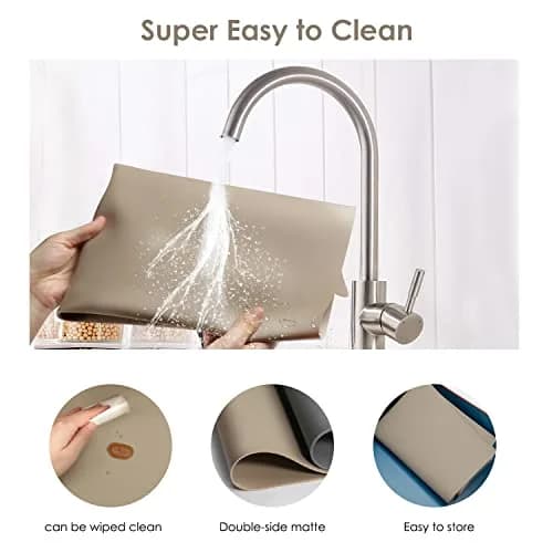 QPIX DIGITAL Extra Large Silicone Mat 60cm x 40cm | Heat Resistant Countertop Protector thumbnail 6