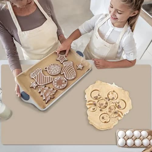 QPIX DIGITAL Extra Large Silicone Mat 60cm x 40cm | Heat Resistant Countertop Protector thumbnail 2