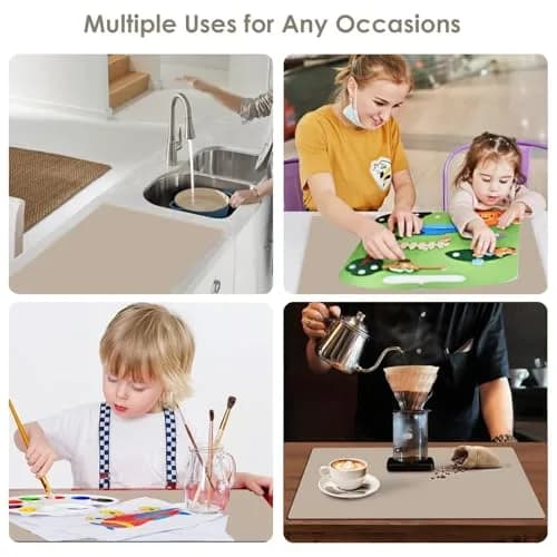 QPIX DIGITAL Extra Large Silicone Mat 60cm x 40cm | Heat Resistant Countertop Protector thumbnail 3