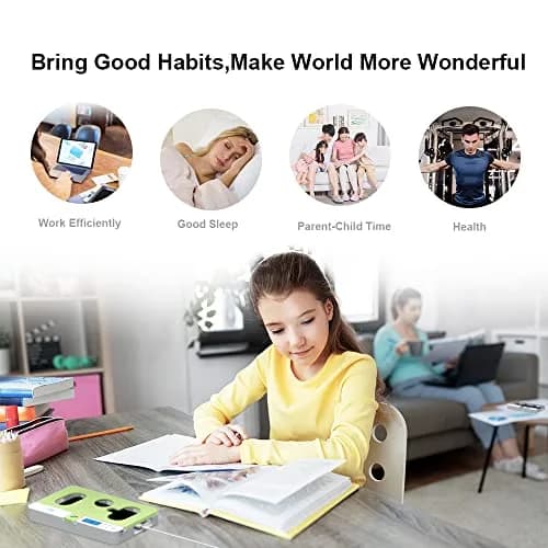 ySky Portable Phone Lock Box with Timer Green | Internal Size 18.3 x 8.7 x 1.5cm (7.2 x 3.4 x 0.59inch) thumbnail 5