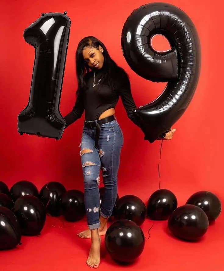 Mluchee Black Number 3 Balloon 40 Inch | Jumbo Foil Birthday Party Decoration thumbnail 5