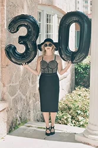 Mluchee Black Number 8 Balloon 40 Inch | Jumbo Party Decoration thumbnail 3