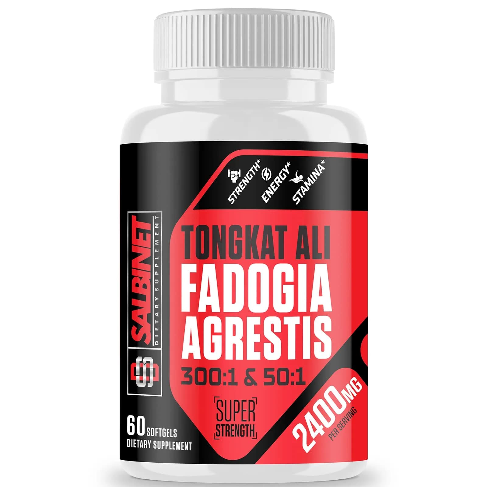 Salbinet 2400mg Fadogia Agrestis & Tongkat Ali Supplement | Max Strength for Muscle & Performance - main product image