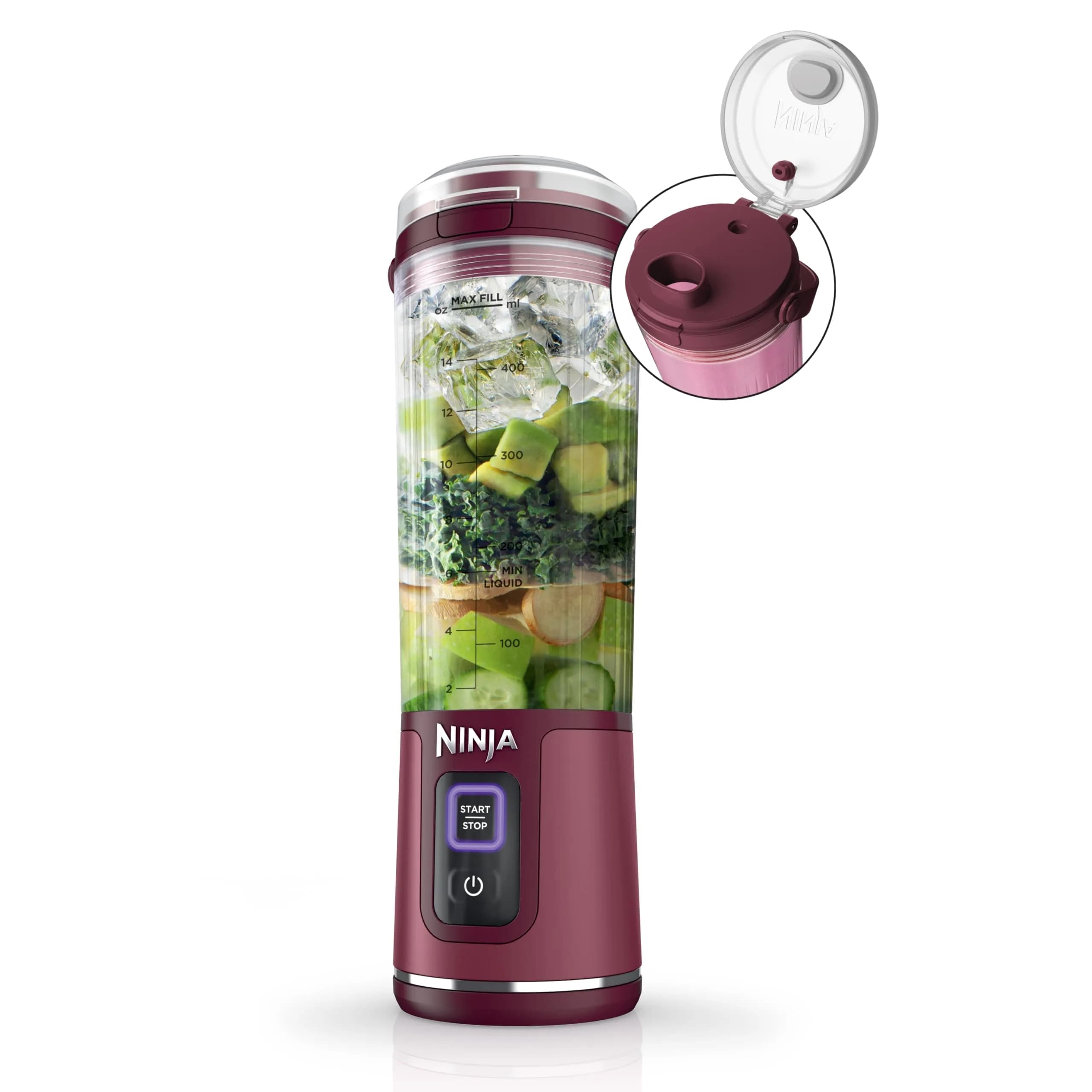 Ninja Portable Blender 18oz Cordless | High-Speed, Rechargeable, BPA-Free