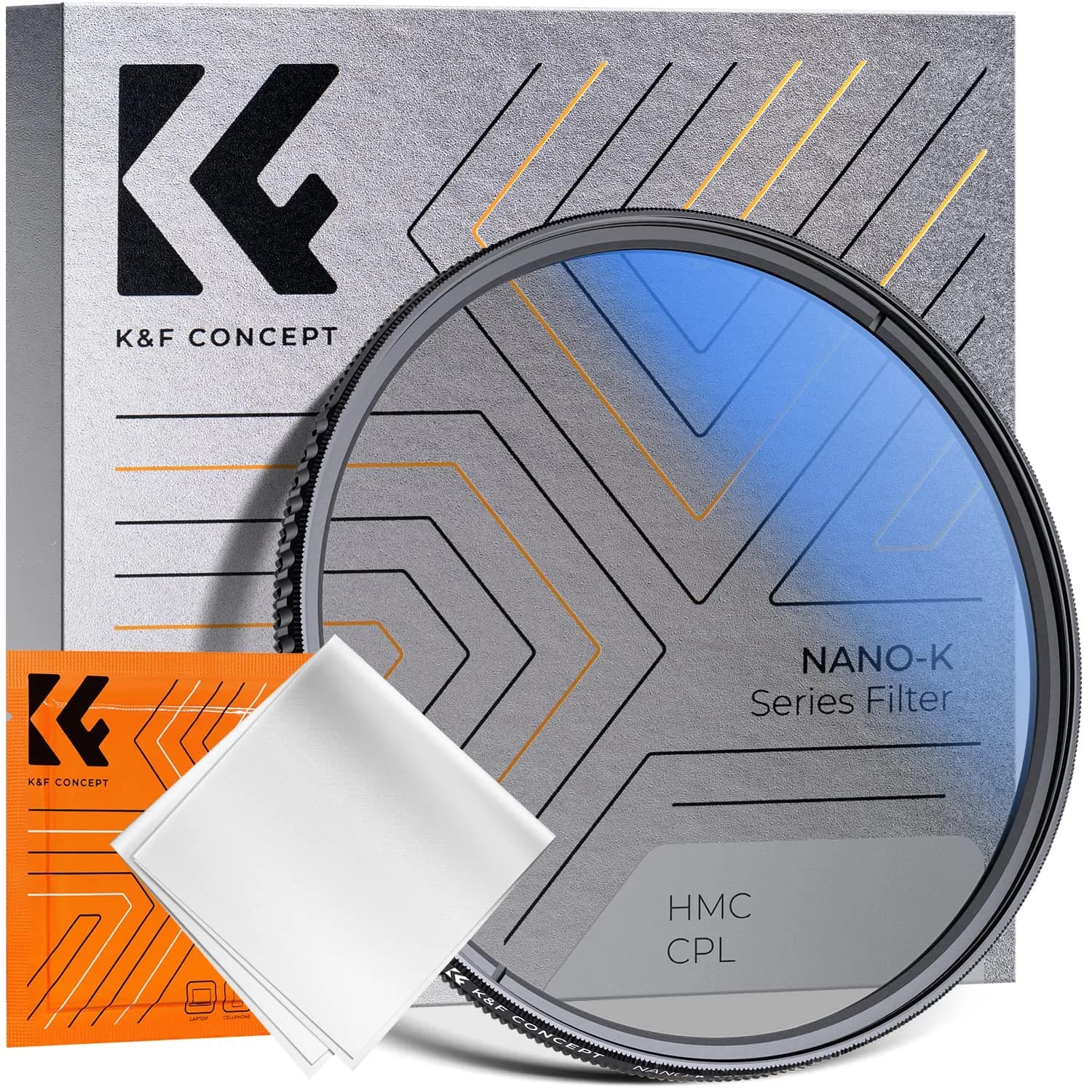 K&F Concept 82mm Circular Polarizer Lens Filter Ultra-Slim Optical Glass | Enhance Colors & Reduce Reflection
