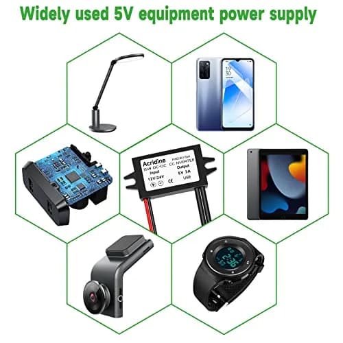 Acridine 12V 24V DC to 5V 3A USB Converter Adapter Buck Module | 15W Output Power thumbnail 8