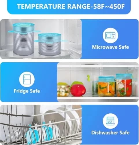 DAILY KISN Small Silicone Stretch Lids 12PCS | Reusable Food Covers for Jars & Bowls thumbnail 4