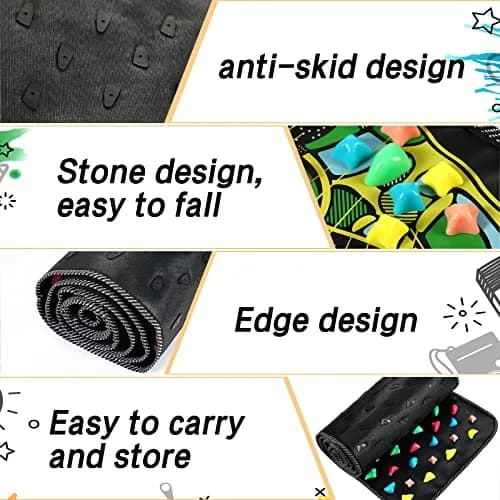 BBTO Reflexology Foot Massage Mat with Acupressure Stones 175 cm (68.9") | Promotes Foot Health & Fatigue Relief thumbnail 4