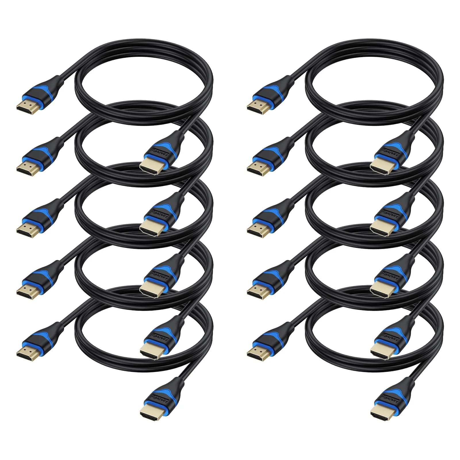ApoJodly 6 inch HDMI Cable 15.24cm (0.5FT) | 4K 60Hz High Speed 2.0 Cord — Blue