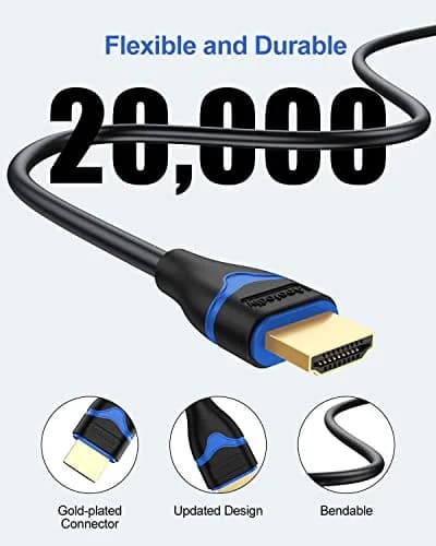 ApoJodly 6 inch HDMI Cable 15.24cm (0.5FT) | 4K 60Hz High Speed 2.0 Cord thumbnail 6