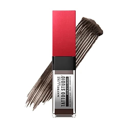 Maybelline Tattoo Studio Brow Styling Gel, Waterproof, 0.2 Fl Oz | Up to 36HR Wear, Deep Brown thumbnail 1