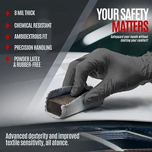 MED PRIDE Industrial Nitrile Gloves 8 Mil (1000 Count) | Heavy-Duty Protection & Grip thumbnail 3