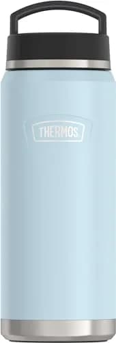 THERMOS ICON SERIES Water Bottle with Screw Top Lid 40oz | Glacier Stainless Steel Vacuum Insulated thumbnail 1
