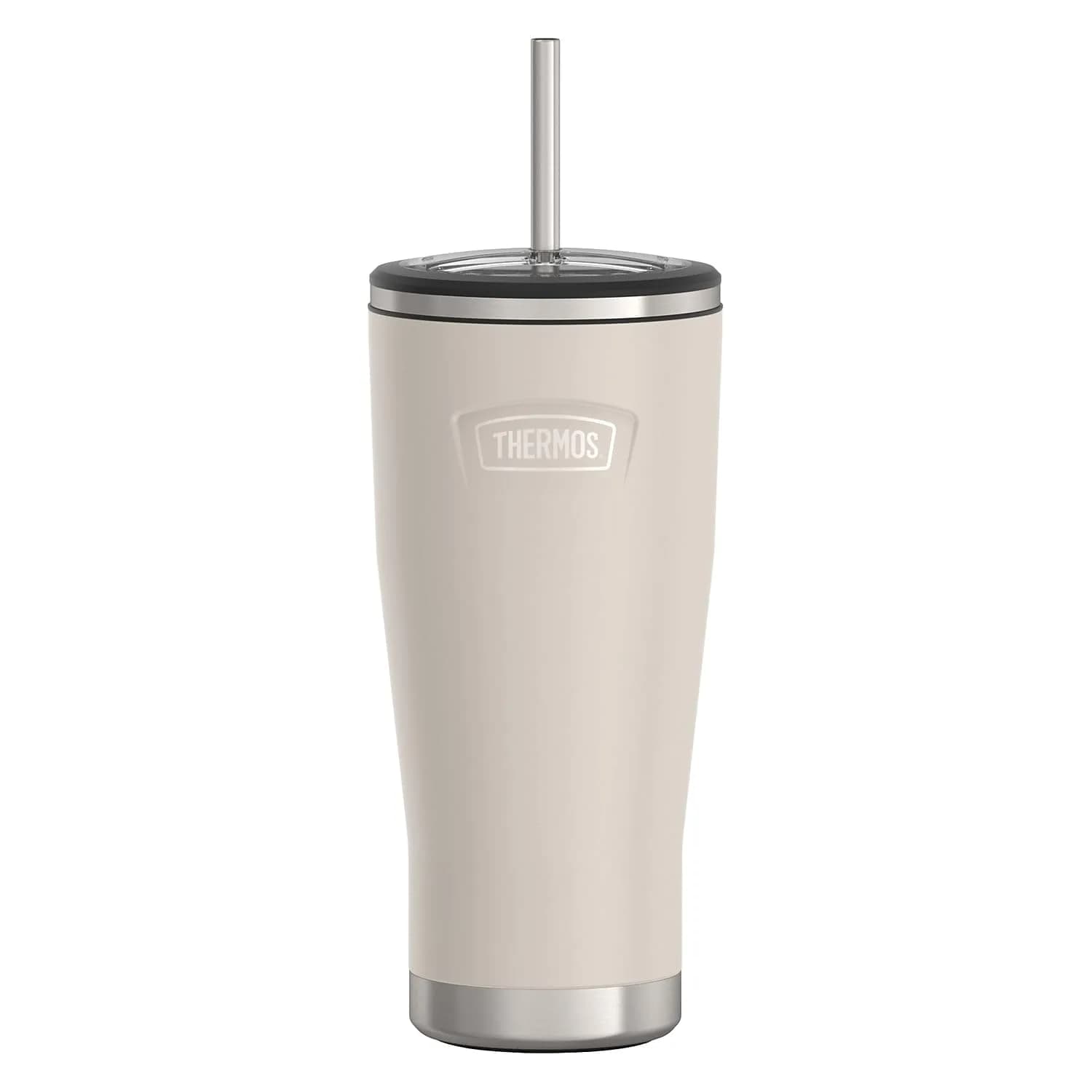THERMOS ICON SERIES Stainless Steel Cold Tumbler 24oz Sandstone Vacuum Insulated - main product image