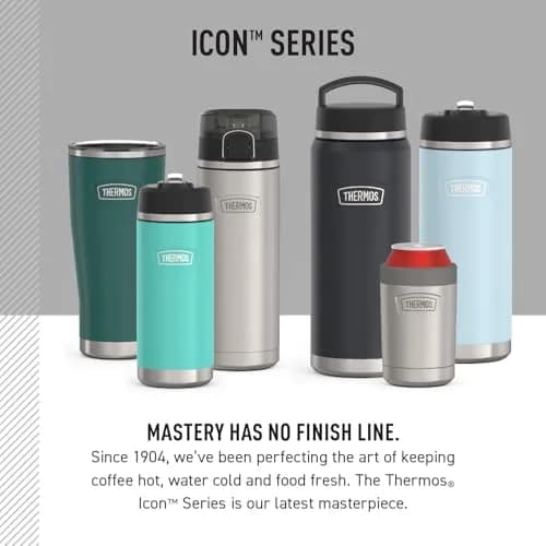 THERMOS ICON SERIES Water Bottle 40oz | Stainless Steel Vacuum Insulated, Granite thumbnail 7