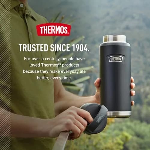 THERMOS ICON SERIES Water Bottle 40oz | Stainless Steel Vacuum Insulated, Granite thumbnail 8