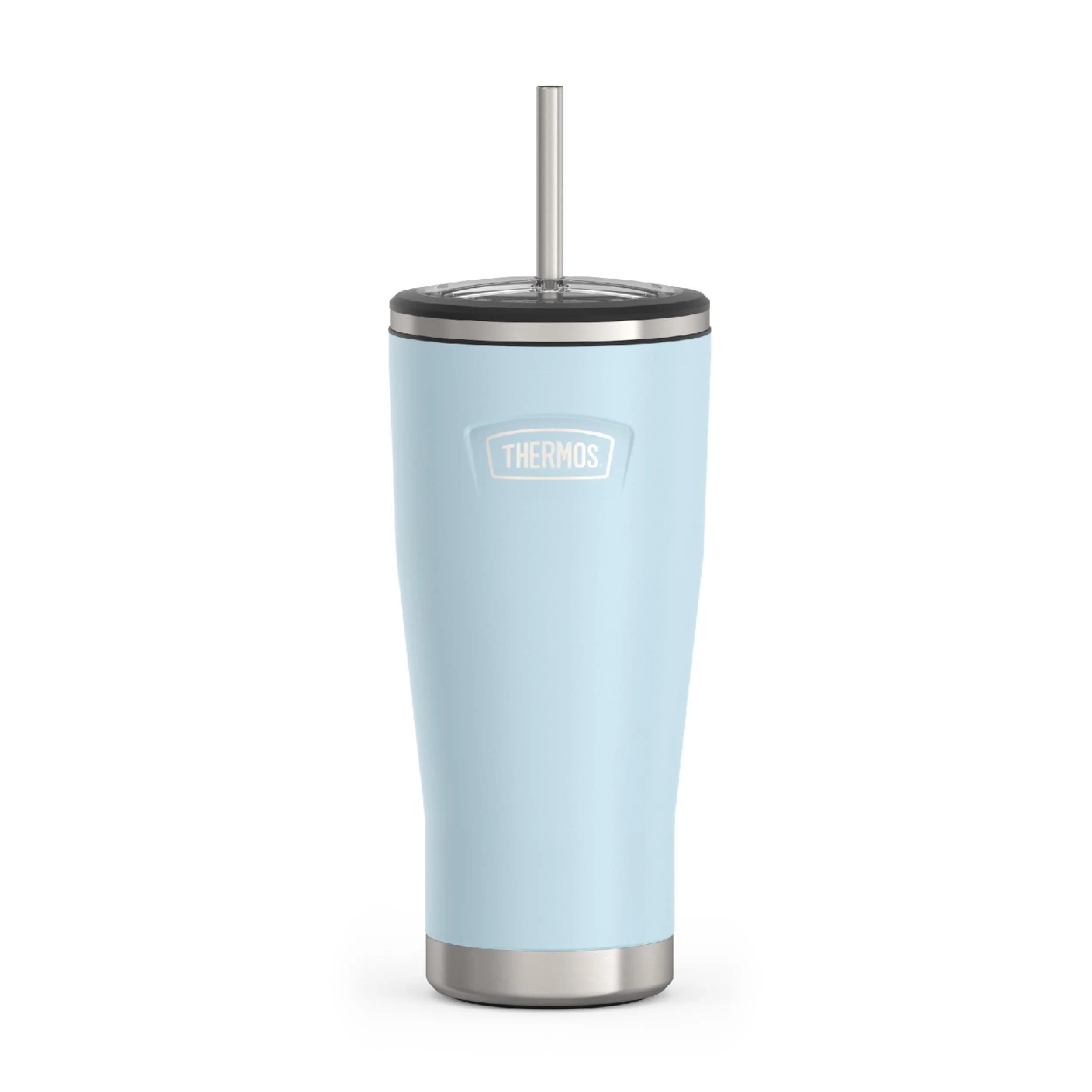 THERMOS ICON SERIES Stainless Steel Cold Tumbler 24oz Glacier | Vacuum Insulated, Non-slip Base - main product image