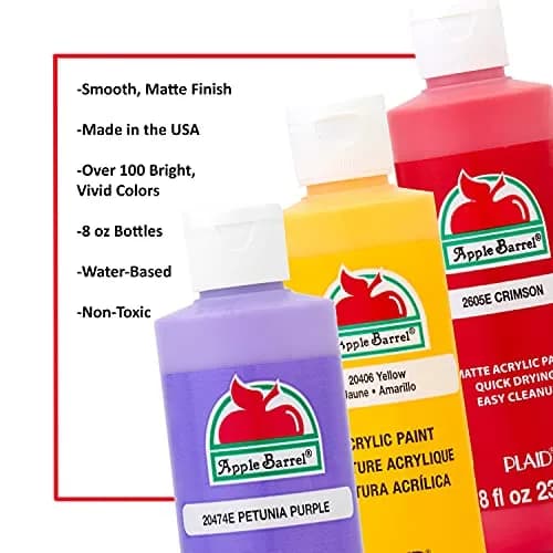 Apple Barrel Acrylic Paint in Assorted Colors 16 Fl Oz (2 Pack) | Bright Matte Finish for Crafts thumbnail 2