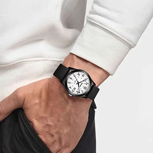 LN LENQIN Men's Analog Quartz Watch 40mm (1.57 inch) | Easy Read Military Time with Luminous Dial thumbnail 7