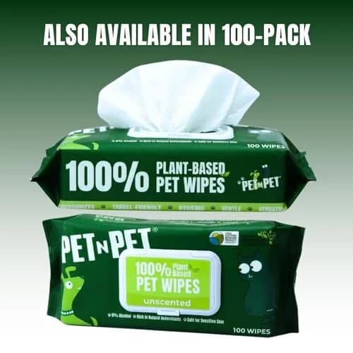 PET N PET Dog Wipes 400 Count Unscented Hypoallergenic | Waterless Pet Grooming Wipes thumbnail 8