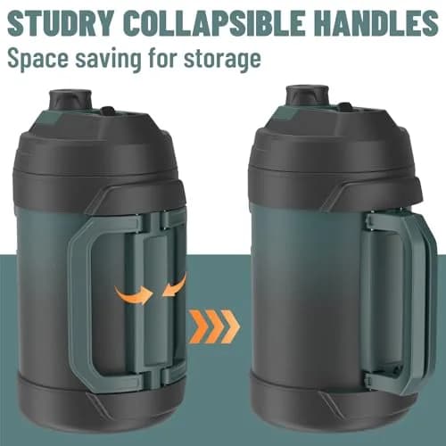 Zukro 1 Gallon (3.78 L) Insulated Stainless Steel Water Jug | Keeps Cold 48 Hrs thumbnail 6