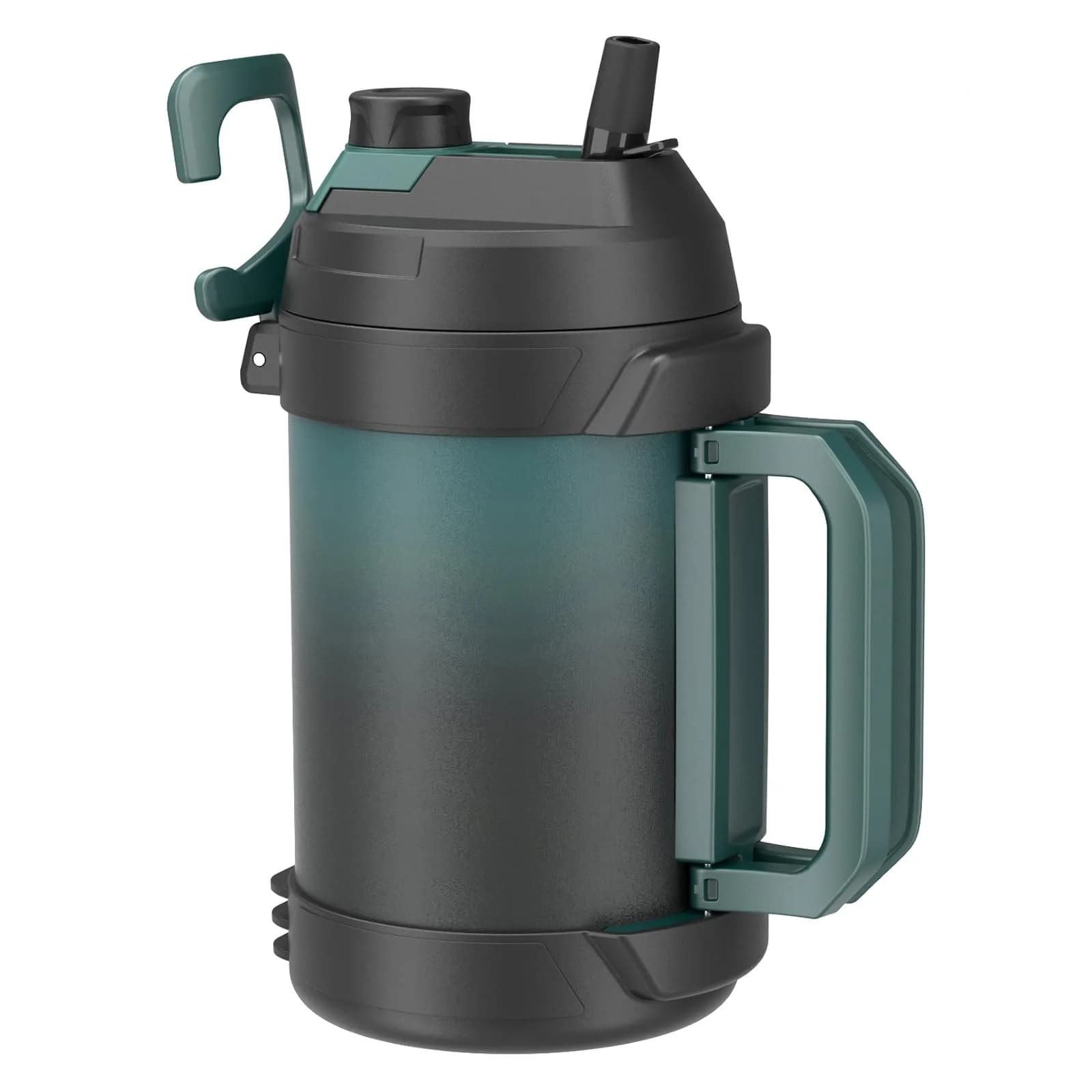 Zukro 1 Gallon (3.78 L) Insulated Stainless Steel Water Jug | Keeps Cold 48 Hrs — Gradient Cyan