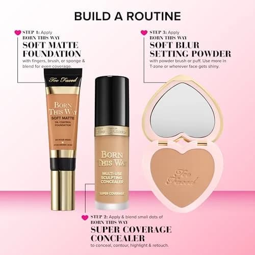 Too Faced Born This Way Super Coverage Concealer 0.45 Fl Oz | Hydrating, Full Coverage for Dark Circles & Blemishes thumbnail 8