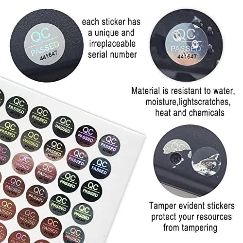 TLK&FBB Tamper Proof Labels 2300pcs | High Security, Waterproof, Sequential Serial thumbnail 2