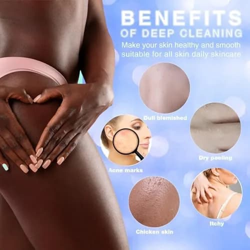 UJFQBH African Net Bath Sponge 30 cm (11.8 in) | Exfoliating Shower Body Scrubber for Back and Daily Use thumbnail 5