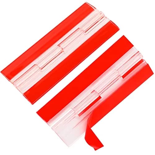 Sliverdew Acrylic Continuous Hinges 100x42mm (3.94x1.65 inches) | Transparent Self-Adhesive Folding Hinge for Cabinets, Drawers, DIY thumbnail 1