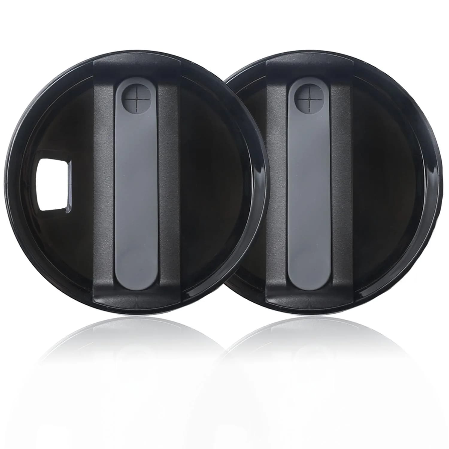 Horsdo 40oz Tumbler Lid for Stanley | Spill Proof Splash Resistant Cover — Black / 40oz