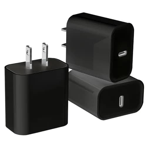 DelTucci 3Pack USB C Wall Chargers 20W | Fast Charging for iPhone & Android (70-120c) thumbnail 1