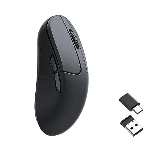 Keychron M3 Mini Wireless Optical Mouse | Bluetooth 5.1/2.4 GHz/Wired, 26,000 DPI, Lightweight, Ergonomic for Windows Mac Linux thumbnail 1