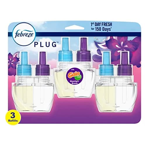 Febreze Fade Defy Plug In Air Freshener Refill, Gain Moonlight Breeze Scent, 3 Count | Lasts 50 Days on Low thumbnail 1