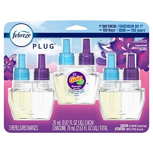 Febreze Fade Defy Plug In Air Freshener Refill, Gain Moonlight Breeze Scent, 3 Count | Lasts 50 Days on Low thumbnail 8