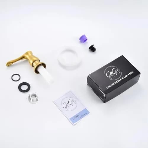 GAGALIFE Kitchen Sink Soap Dispenser Brushed Gold | Built-In, Durable & Stylish thumbnail 8