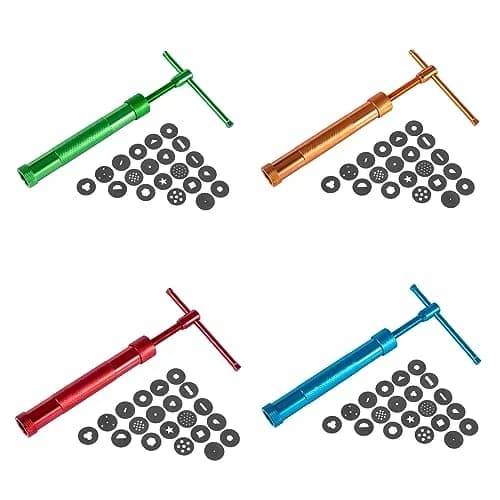 YAMHOHO Blue Stainless Steel Clay Extruder Tool Set with 20 Discs | 16.5 cm (6.5 in) Length thumbnail 6