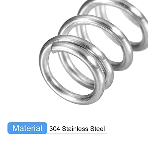 uxcell Compression Spring 5Pcs 304 Stainless Steel 6mm OD 0.8mm Wire 35mm Length | High Elasticity & Corrosion Resistance thumbnail 4