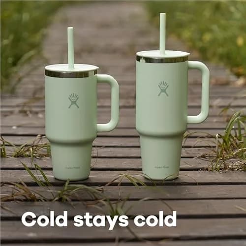 Hydro Flask 40 Oz Travel Tumbler with Handle, Lid and Straw | 1183ml (40 Fl Oz) Indigo Blue thumbnail 4