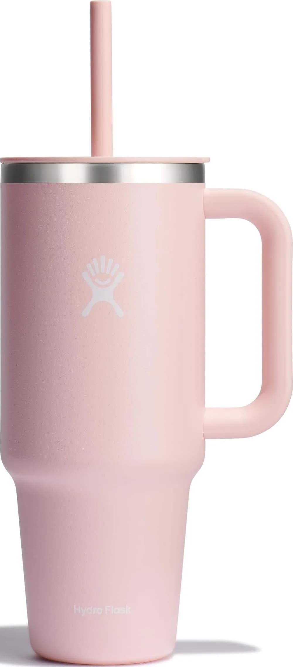 Hydro Flask Travel Tumbler with Handle, Lid and Straw - Insulated Stainless Steel 946ml (32 Oz) Black | Keeps Cold 24 Hrs — Trillium / 40 Oz