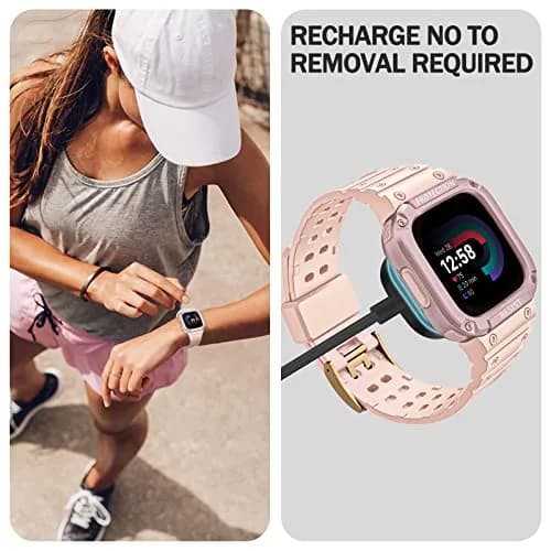 FINTIE Rugged Band with Case for Fitbit Versa 4/3/2/1 & Sense 2/1 | 165mm-245mm Wrist Size thumbnail 5