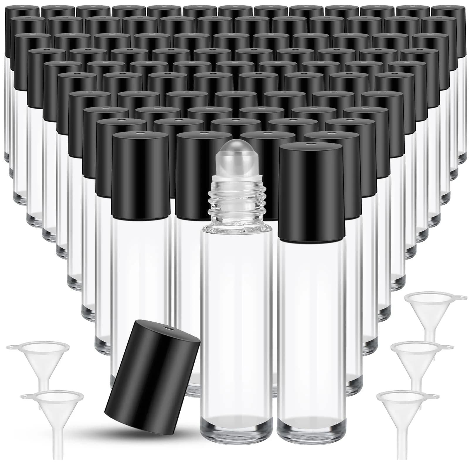 Sumind 150 Pcs Glass Essential Oil Roller Bottles 10 ml | Leakproof, Reusable, Travel Friendly - main product image