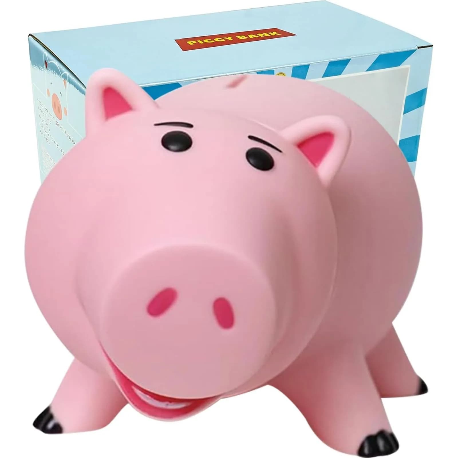PHOCAS Pink Piggy Bank Unbreakable 7.6" x 4.8" x 4.8" | Durable Kids Coin Bank for Saving - main product image