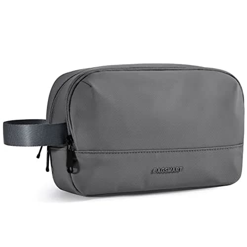 BAGSMART Travel Toiletry Bag for Men, Dopp Kit Water Resistant Shaving Bag 26cm (10.2in) | Organizes Toiletries & Accessories thumbnail 1