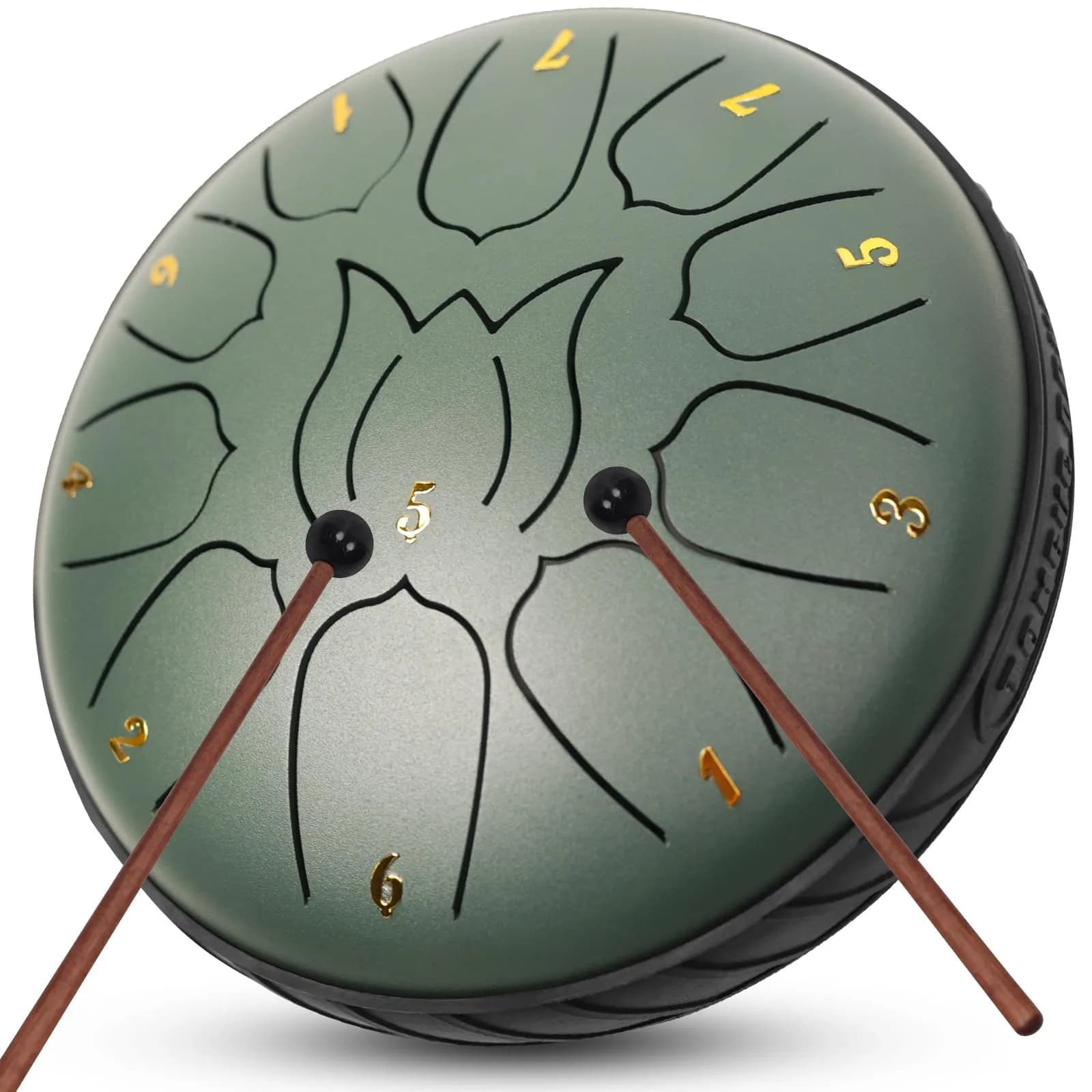 JYTMUS 6-Inch 11-Note Steel Tongue Rain Drum | Ethereal Sound for Meditation & Yoga - main product image