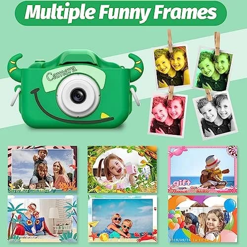 Goopow Kids Digital Camera with Cartoon Cover | 1080p HD Video & 12MP Photos thumbnail 8