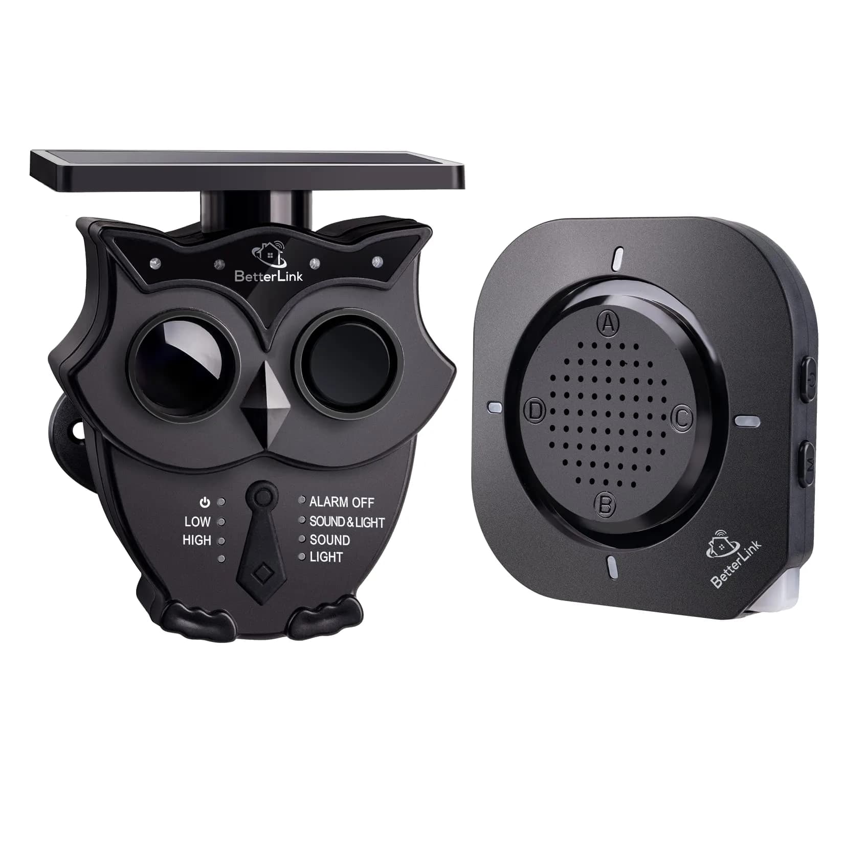 BetterLink Solar Wireless Driveway Alarm System 1/2 Mile Long Range | 1 Receiver & 1 Sensor - main product image