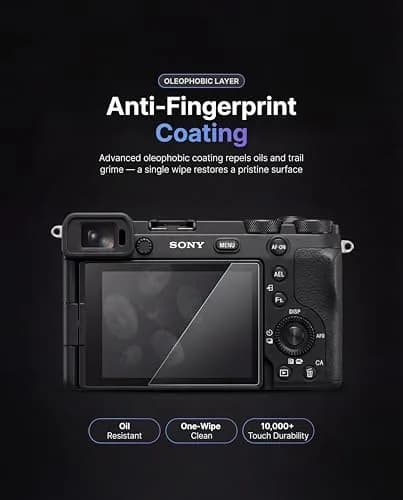 iDaPro Screen Protector for Sony Alpha A6700/A7C II/ZV-E1, 9H Glass | Scratch & Drop Resistant, Ultra Clear, 3 Pack thumbnail 9