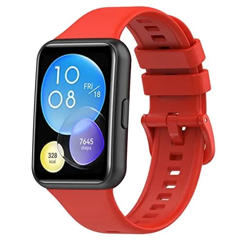 Muovrto Replacement Silicone Watch Band for Huawei Watch Fit 2 | Sport Strap, Unisex, Adjustable, 24.9mm Width thumbnail 4